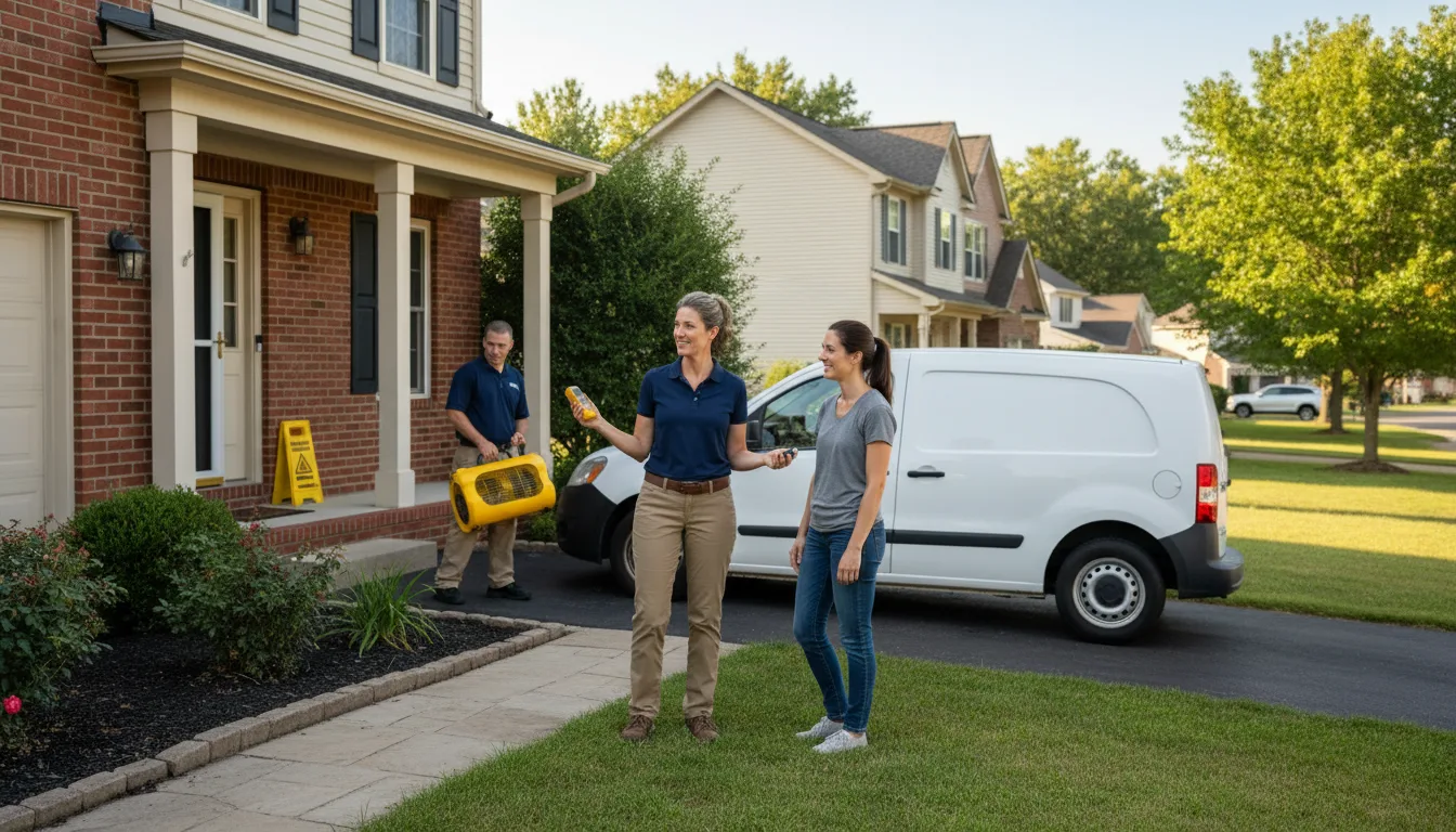 Residential water damage restoration in Charleston, MS